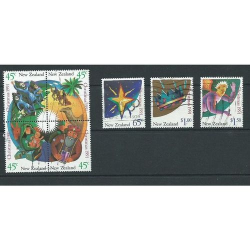 new zealand stamps christmas set sg1628 sg 1628