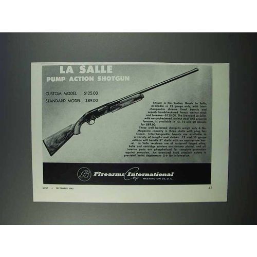1962 FI La Salle Custom Grade Shotgun Ad