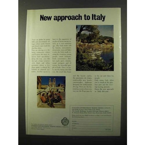 1971 Italy Tourism Ad - New Approach to Italy
