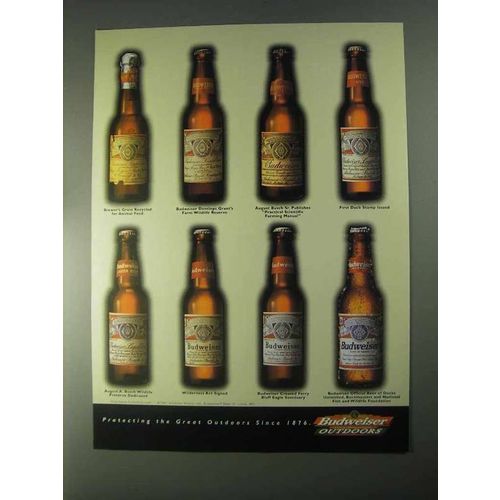 1998 Budweiser Beer Ad - Protecting Great Outdoors