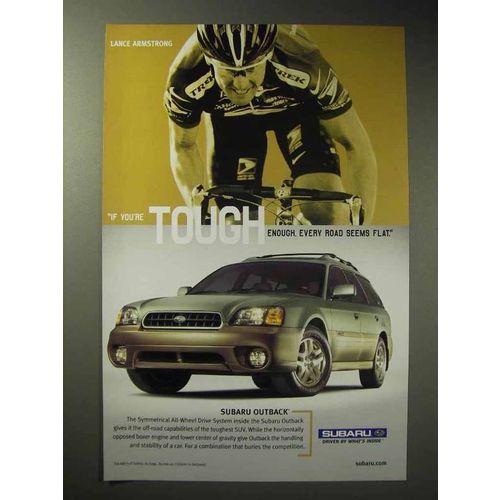 2003 Subaru Outback Ad - Lance Armstrong