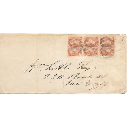 Canada " #41 Quix Letter Rate c. 1890 to USA, "RECEIVED IN BAD ORDER"