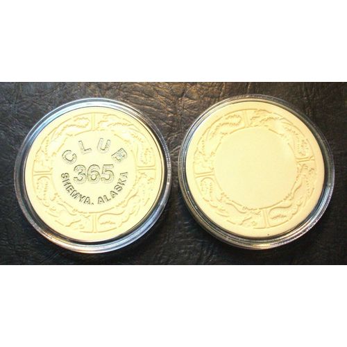 Club 365 Poker Chip - Shemya Air Force Base, Alaska - Military Chip -1943 - 1994