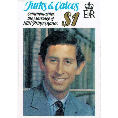 Turks and Caicos 1981 Royal Wedding $1 Multicoloured S/Ad SG658 UM