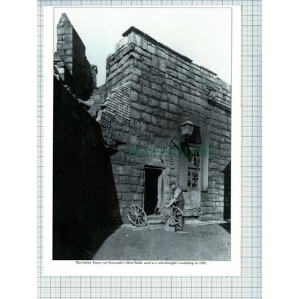 (6805) Heber Tower Newcastle West Wall Wheelwright Shop - Cutting