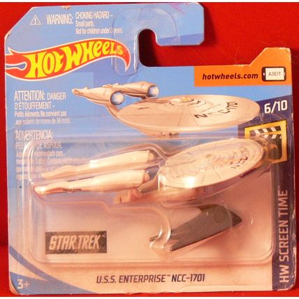 Hot Wheels Screen Time USS Enterprise NCC-1701 6/10 MIP