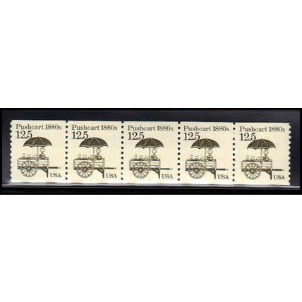 2133 12.5c Pushcart Very Fine MNH Dry Gum PNC 1/5 X2165