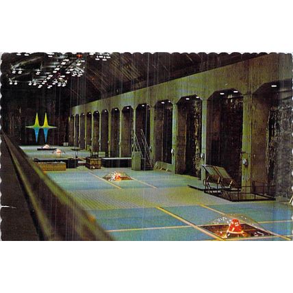 Power House Bennett Dam Canada Postcard unused VGC