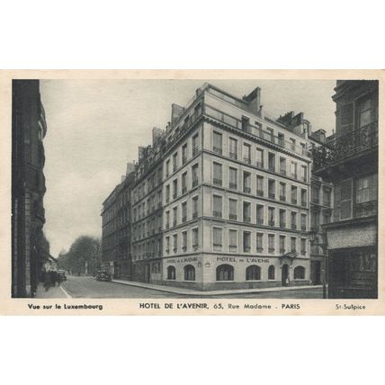 Hotel De L'Avenir Paris Old Postcard