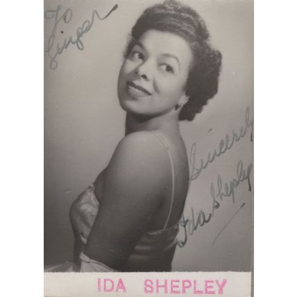 Ida Shepley BBC Singer Flower Drum Song Theatre Hand Signed Photo