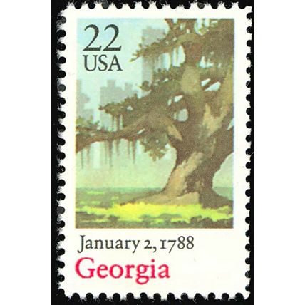 Georgia Statehood ONE PACK OF TEN 22 Cent Postage Stamps Scott 2339