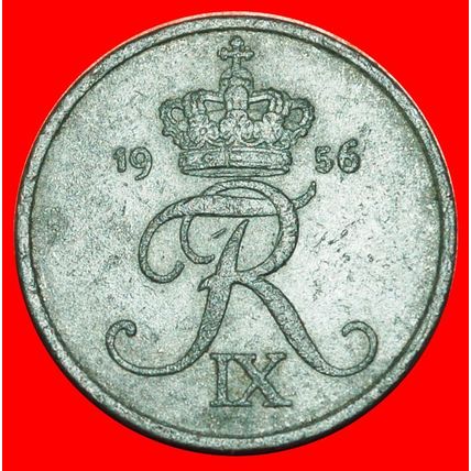 MONOGRAM (1948-1972): DENMARK★2 ORE 1956! Frederik IX (1899★LOW START★NO RESERVE