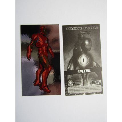Marvel - Iron Man The Movie 2008 - Preziosi Sticker Drop-down Choice (e18)