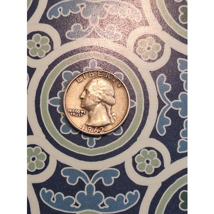 1962 D WASHINGTON QUARTER 90% SILVER aa60