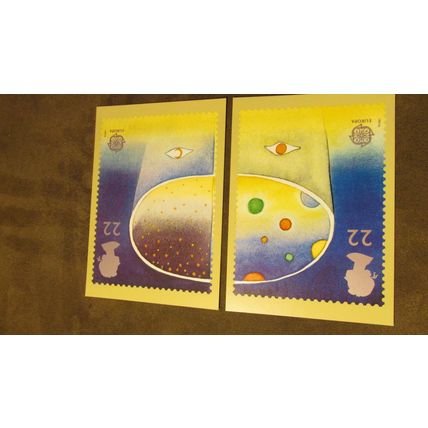 1991 GB PHQ Postcards - Europe in Space / Astronomy interest
