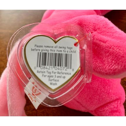 Pinky the Flamingo 10" Beanie Baby Stuffed Animal Toy TY Retired Rare
