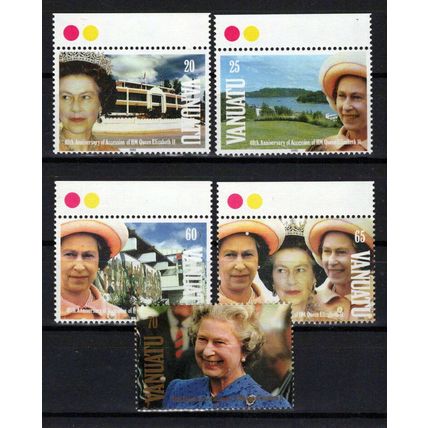 Vanuatu 555-559 MNH Queen Elizabeth II ZAYIX 0624S0152