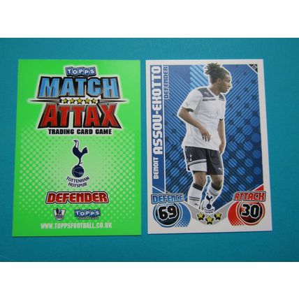 272. Benoit Assou-Ekotto - Tottenham - Match Attax 2010/11 Football Card EF1