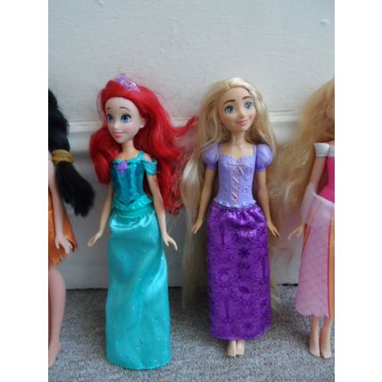 11 x Disney Dolls Inc Elsa Jasmine Tangled Ariel Belle Pocahontas