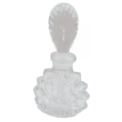 Glass Perfume Bottle with Oval Stopper 11.5 CM Ladies Gift Collectable Scent