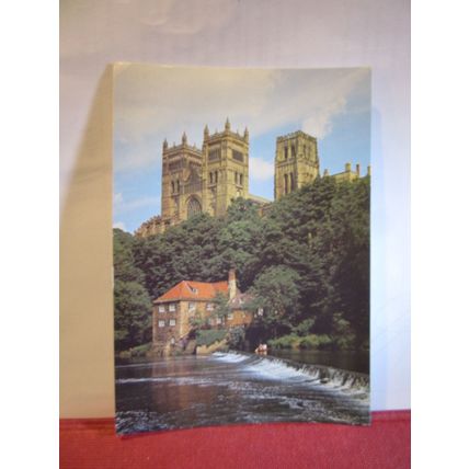 DURHAM CATHEDRAL used postcard by J arthur Dixon 1991 pm =