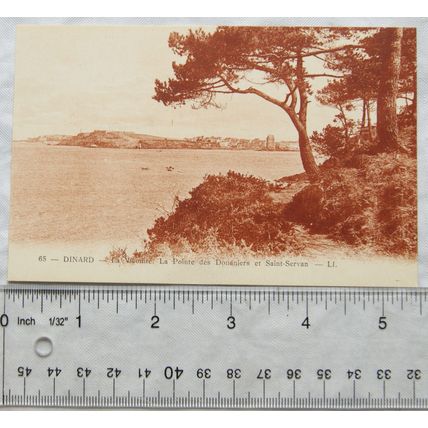 vintage postcard Dinard, La Vicomite, La Pointe des Douaniers et Saint Servan