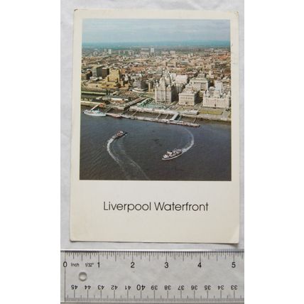 old postcard Liverpool Waterfront