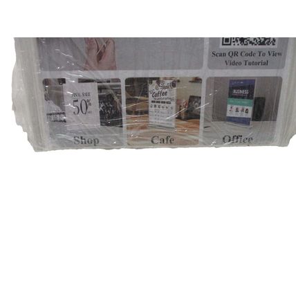 Arrobust Acrylic Vertical Double Sided Display Table Sign Holder 3 Pack 8.5x11