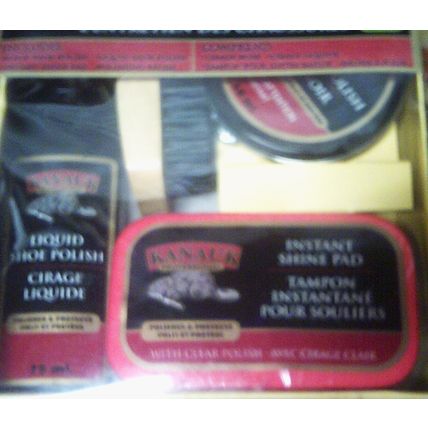Shoe Polish kit black new