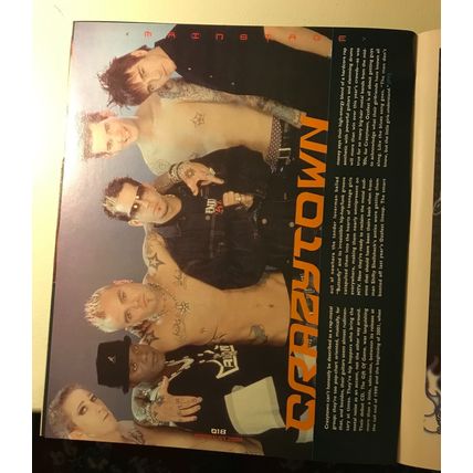 OZZfest magazine 2001 Ozzy Osbourne cover Marilyn Manson back cover