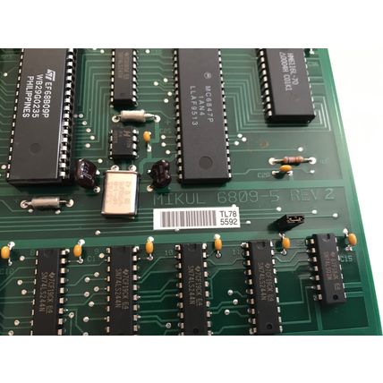 MIKUL 6809-5 REV 2 OVEN CPU PCB CIRCUIT BOARD 15153-1084,ST