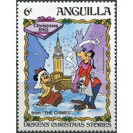 Anguilla. 1983. Minnie and Goofy (from "Mickeys Christmas Carol") (MNH **) Stam