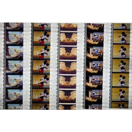 Mickey Mouse. Pk MULTI AKF - A016p . - 5 STRIPS OF 5 - 35MM FILM CELLS