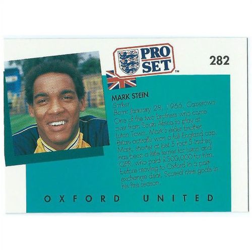 1990/1991 Pro Set Footbal - #282 - Mark Stein