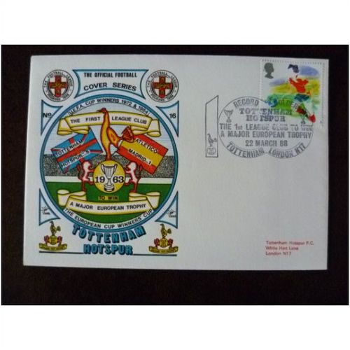 1988 Tottenham Hotspur European Cup Winners Cup Official Dawn Football Cover 16
