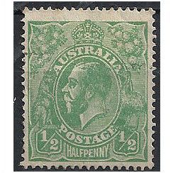 Australia 1918 SG48 1/2d Green Very Fine Used . . .