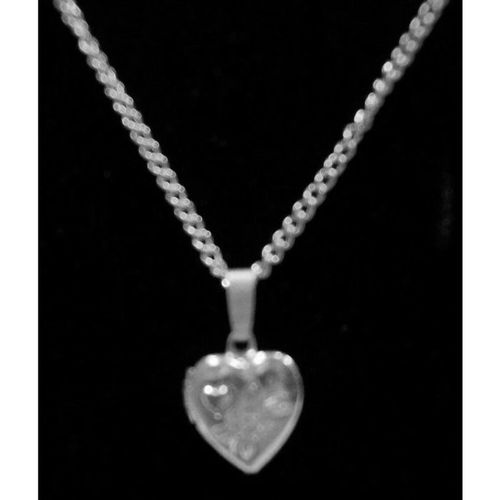JEWELLERY #30: Silver Tinted Magnetic Necklace With Heart Picture Pendant +Bonus