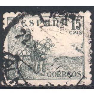 Spain 1937 - SG896 - 15c green - El Cid - used