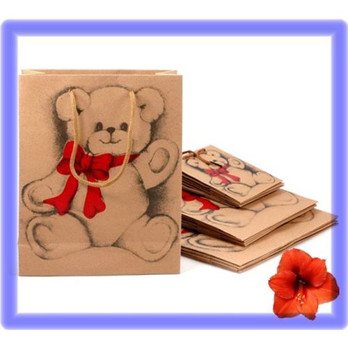 Geschenktüten TEDDY ,5St.15cm,Geschenktragetasche