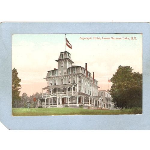 New York Saranac Lake Algonquin Hotel ny_box5~1948