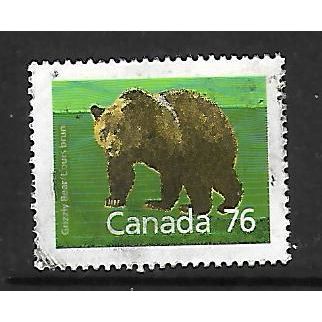 CANADA 1988 CANADIAN MAMMALS 76c BROWN BEAR SG1275 FINE USED