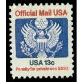 O129 13c Eagle Fine MNH G0544
