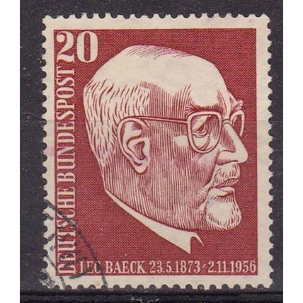 GERMANY 1957 1st DEATH ANNIV DR LEO BAECK USED SG1197 #2