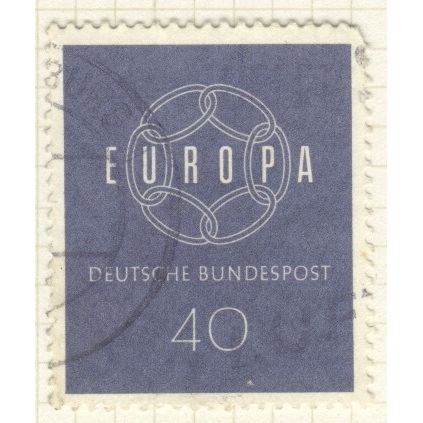 Germany 1959 - 40pfg dark blue - Europa - used