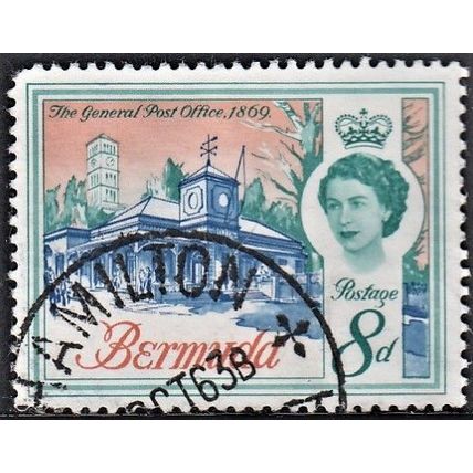 BERMUDA, 1962-68 8d General Post Office, SG 169 (Scott 181), used.
