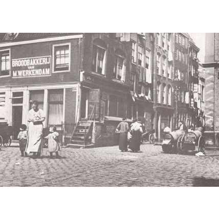 Amsterdam Markets Poverty Areas in 1902 Postcard