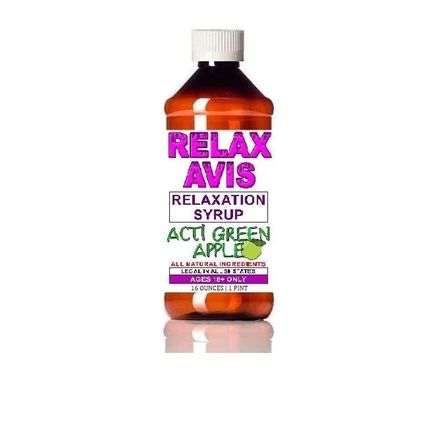 'Acti' Green (Apple) Relaxavis Relaxation Syrup (16oz)