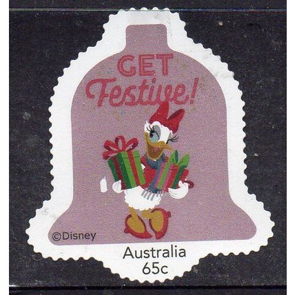AUSTRALIA: DISNEY'S FESTIVE SEASON, USED SELF-ADHESIVE MY STAMP. 64