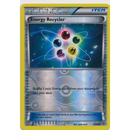 Pokemon Ancient Origins #72/98 Energy Recycler Rev Holo