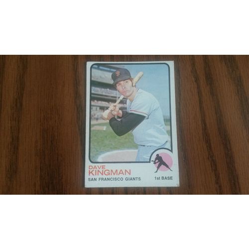 1973 Topps Card # 023 Dave Kingman Good (2) San Francisco Giants